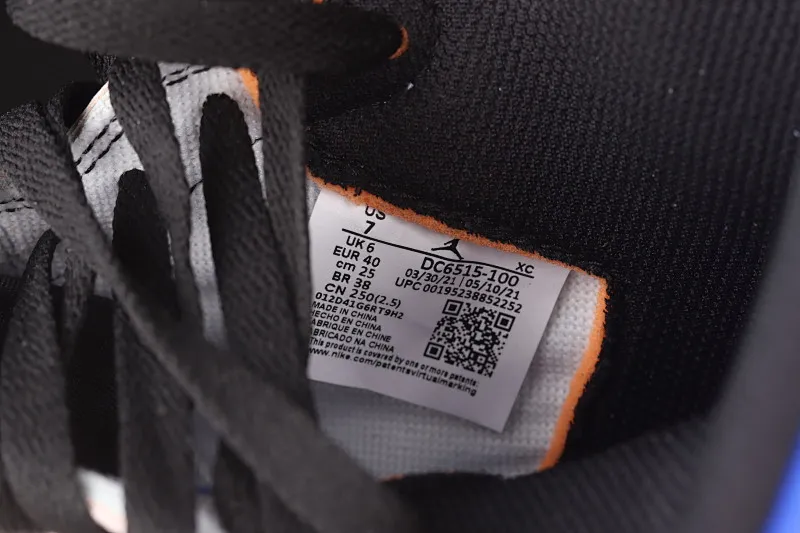 All categories Air Jordan Jordan series basketball shoes Air Jordan 1 High Pure original version Air Jordan 1 High OG Pro "Total Orange" AJ1 Joe 13M blue and white stitching high-top basketball shoes DC6515-100